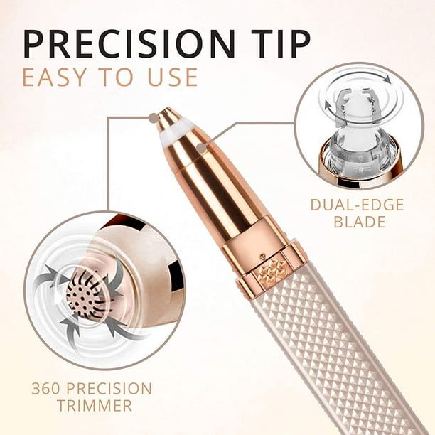 2 in 1 Flawless and Painless Shaver, Rechargeable, Suitable for Face, Built-in LED Light