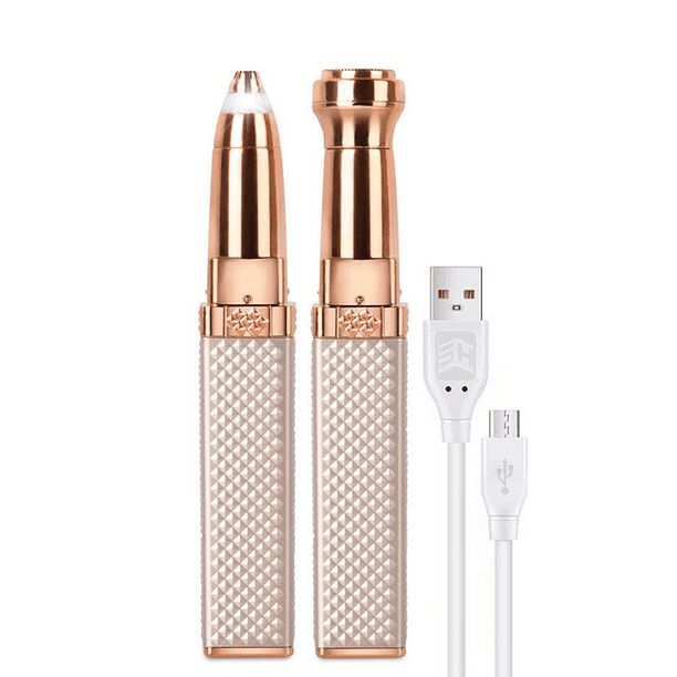 2 in 1 Flawless and Painless Shaver, Rechargeable, Suitable for Face, Built-in LED Light