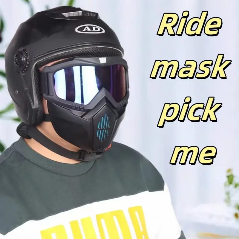 A Tactical Full-Face Mask Available in Two Color Options, Featuring Anti-Fog High-Definition Lenses, a Removable And Adjustable Ski Mask, And Comfortable Sponge Padding - Made of Quality Material