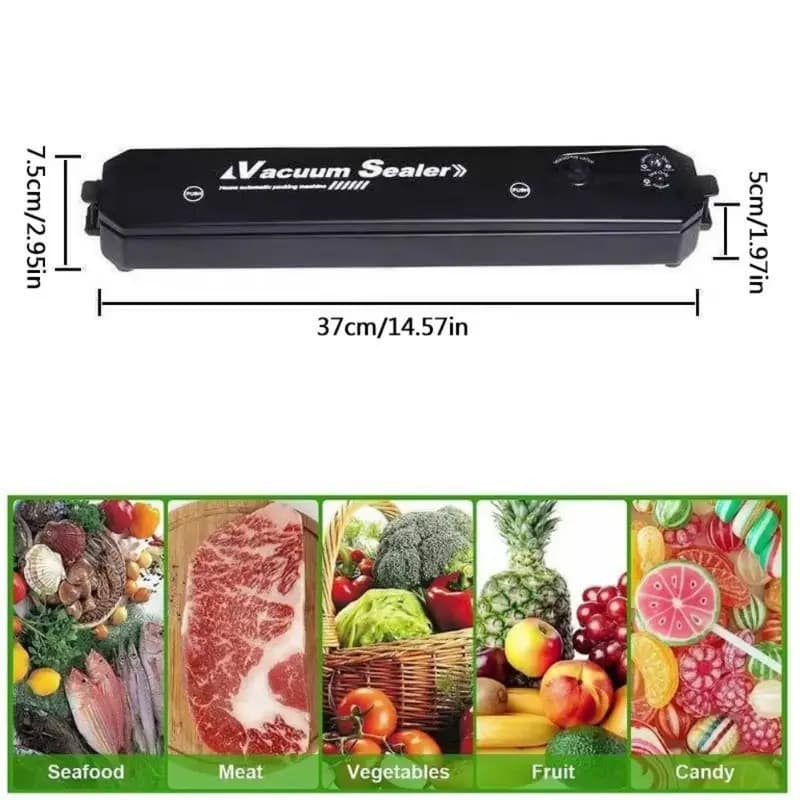 Food Vacuum Sealer Machine, Salad Utensils - Automatic Air Food Sealing System for Dry and Moist Food Storage,  - Keep Food Fresh For Longer