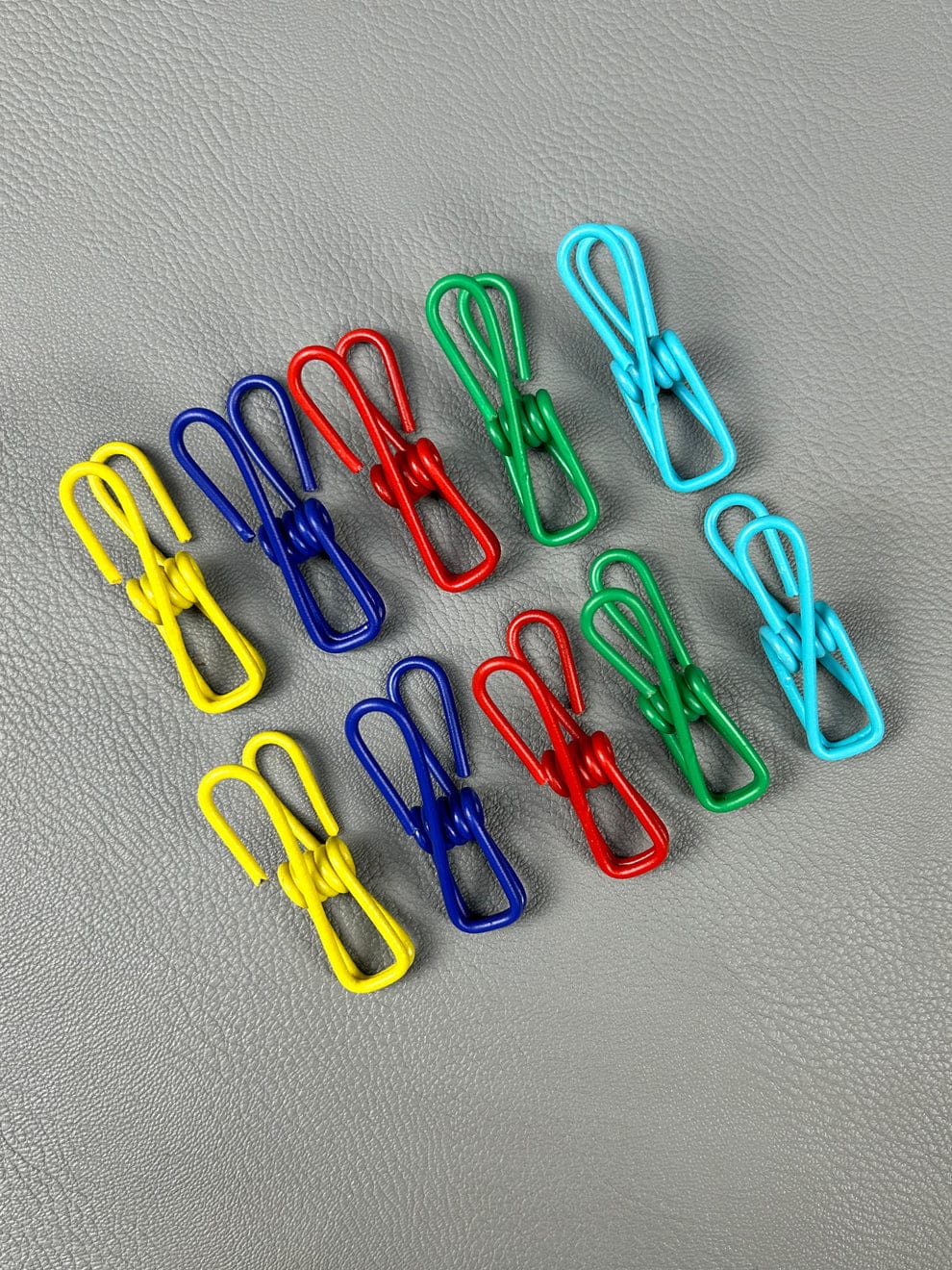 Pack of 12 Multicolor Stainless Steel Clothes Drying Clips