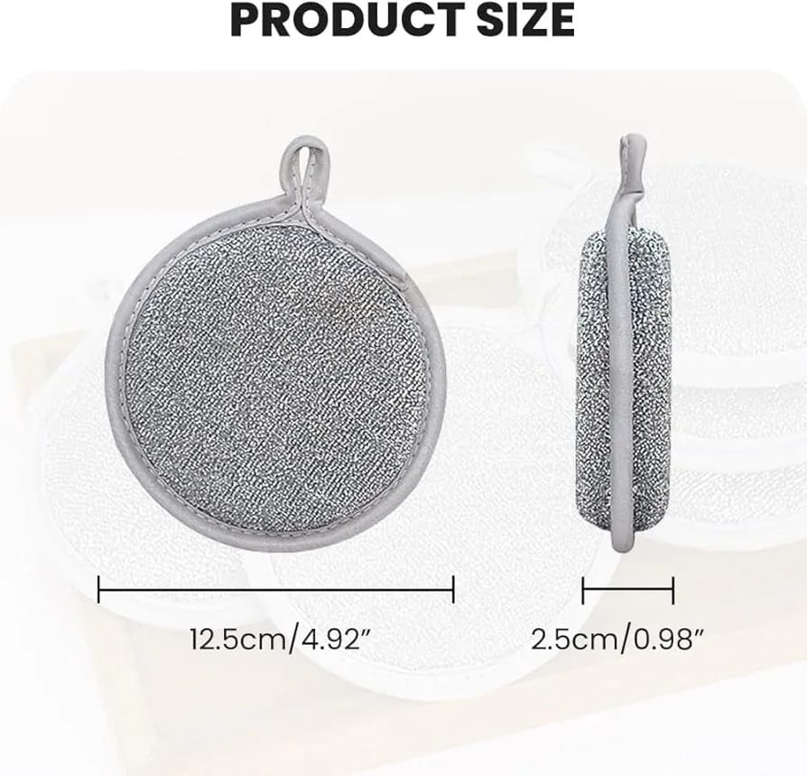 Round Wire Dish Wash Sponge