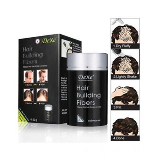 Dexe Hair Building Fibers 22g Colour Black & Dark Brown
