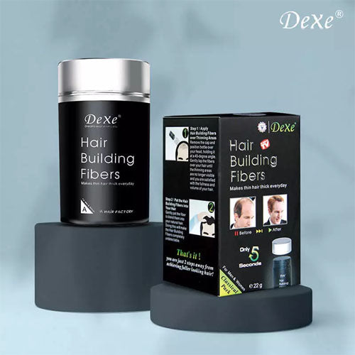 Dexe Hair Building Fibers 22g Colour Black & Dark Brown