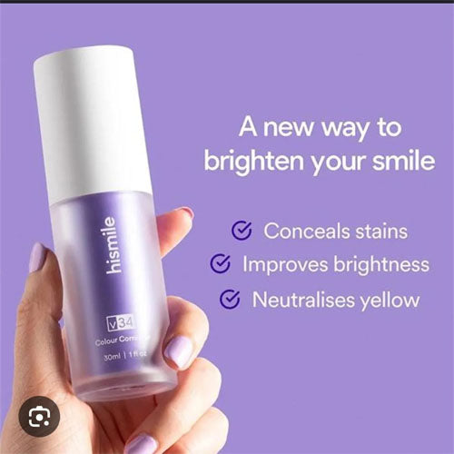HISMILE V34 Teeth Removing Deep Smoke Stains Gingiva Protection Purple Orthopedic Toothpaste Cleans Oral Cavity
