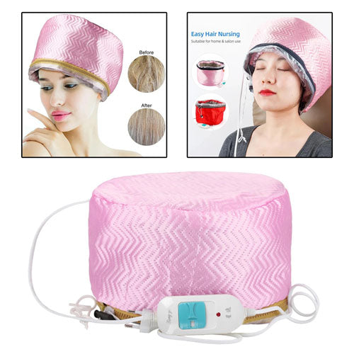 Electric Hair Steamer Cap for Hair SPA Waterproof Deep Conditioning Thermal Heat Hat