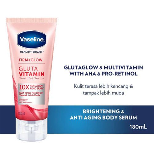 Vaseline Healthy Bright Firm+Glow Gluta Vitamin Youthful Serum 180ml