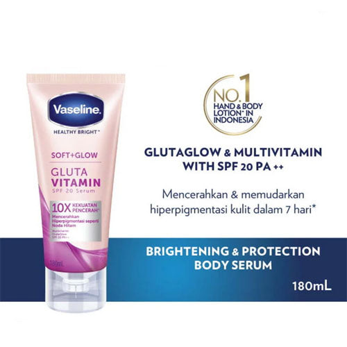 Vaseline Healthy Bright Soft+Glow Gluta Vitamin SPF20 Serum 180ml